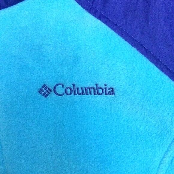 Columbia Full-Zip Fleece - Women's Size Large - Aqua Blue - Jacket - XG3970 - Picture 3 of 11